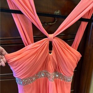 City Triangles Peach and Pink Dress